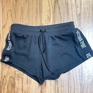 Victoria Sport Black Shorts with White Logo on Sides EUC